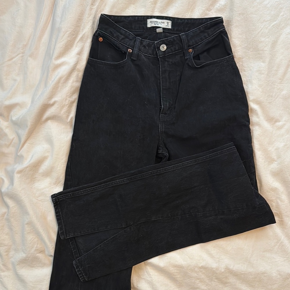Abercrombie & Fitch Black High Rise Women Jeans